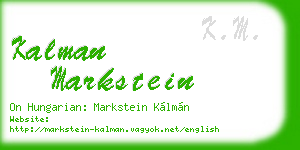 kalman markstein business card